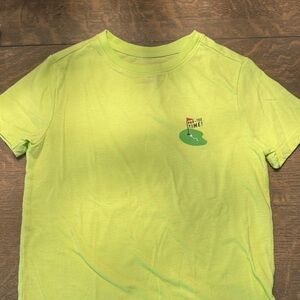 Lime Green Graphic Golf T-Shirt
